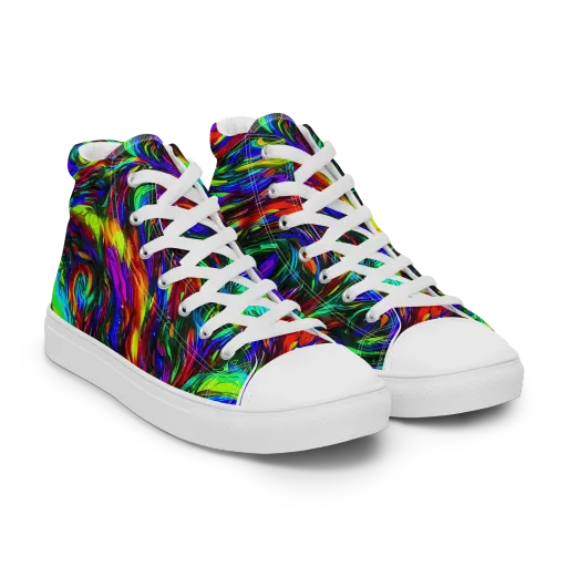 Calraet Swirl on a Women's High Top Canvas Shoes