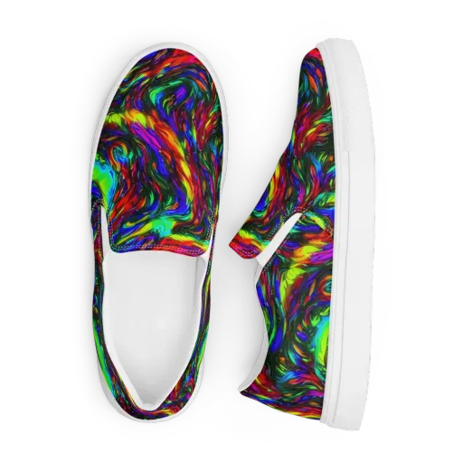 Calraet Swirl on a Men's Slip-On Canvas Shoes
