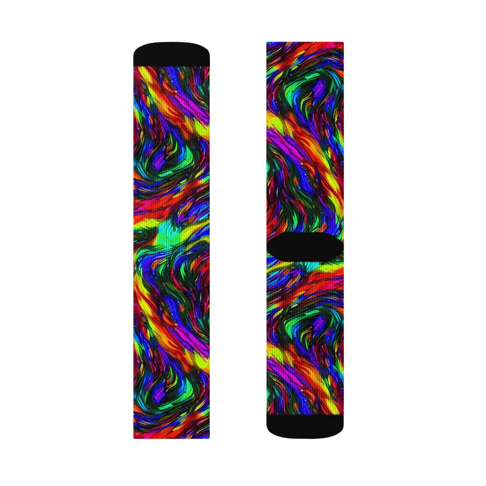 Calraet Swirl on Socks — Right Sock