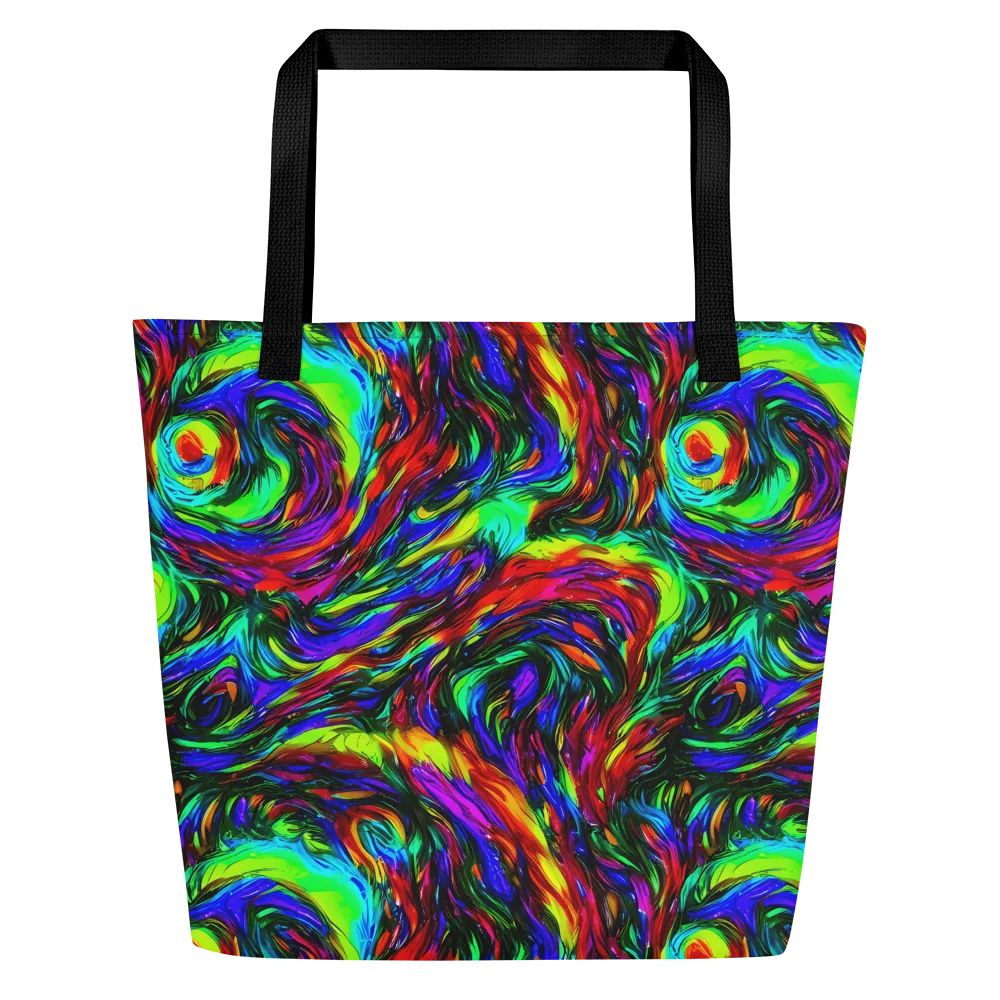 Calraet Swirl on Large Tote Bag W/ Pocket — Front
