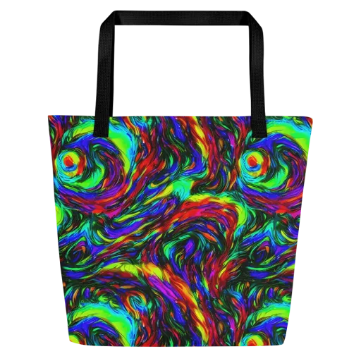 Calraet Swirl on a Large Tote Bag W/ Pocket