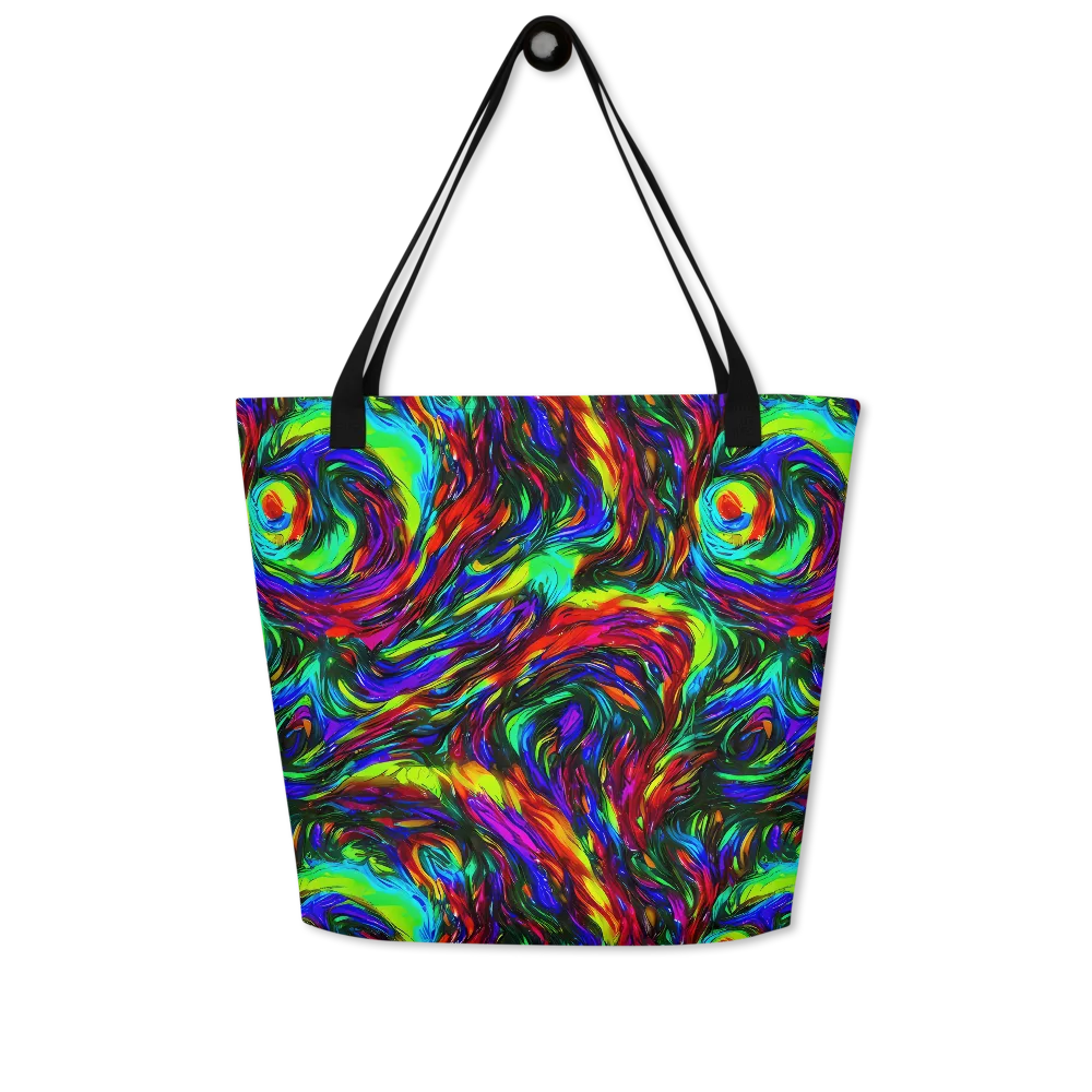 Calraet Swirl on Large Tote Bag W/ Pocket — Front