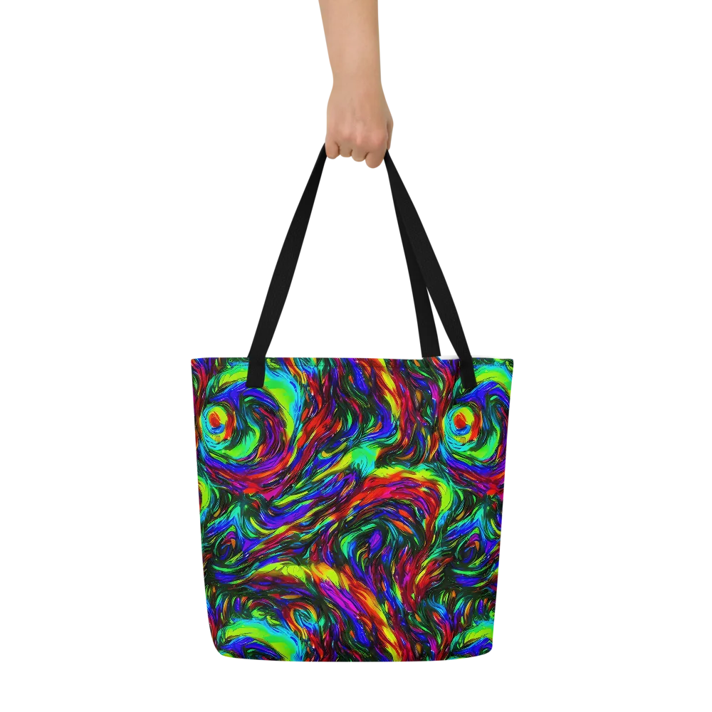 Calraet Swirl on Large Tote Bag W/ Pocket — Front