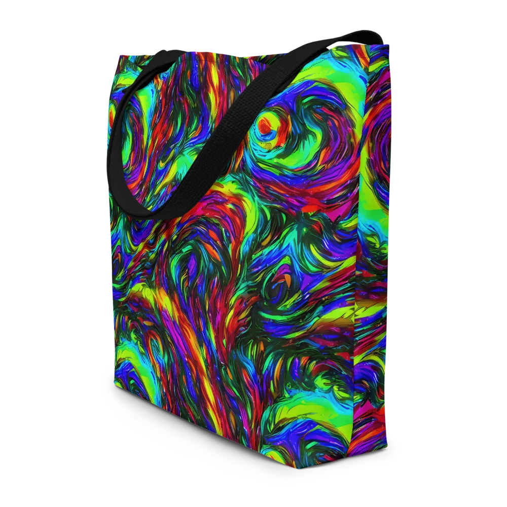 Calraet Swirl on Large Tote Bag W/ Pocket — Front