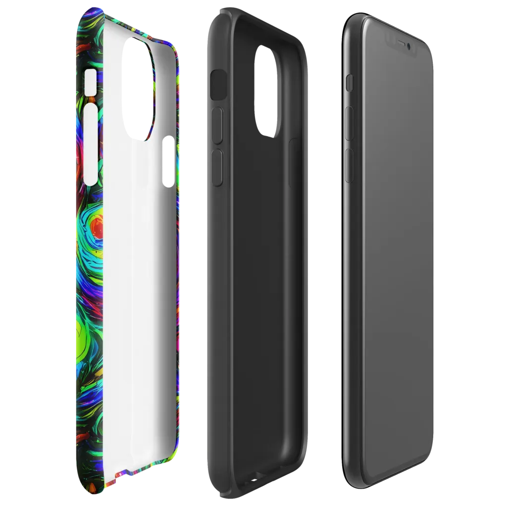 Calraet Swirl on Tough Case for iPhone® — Right