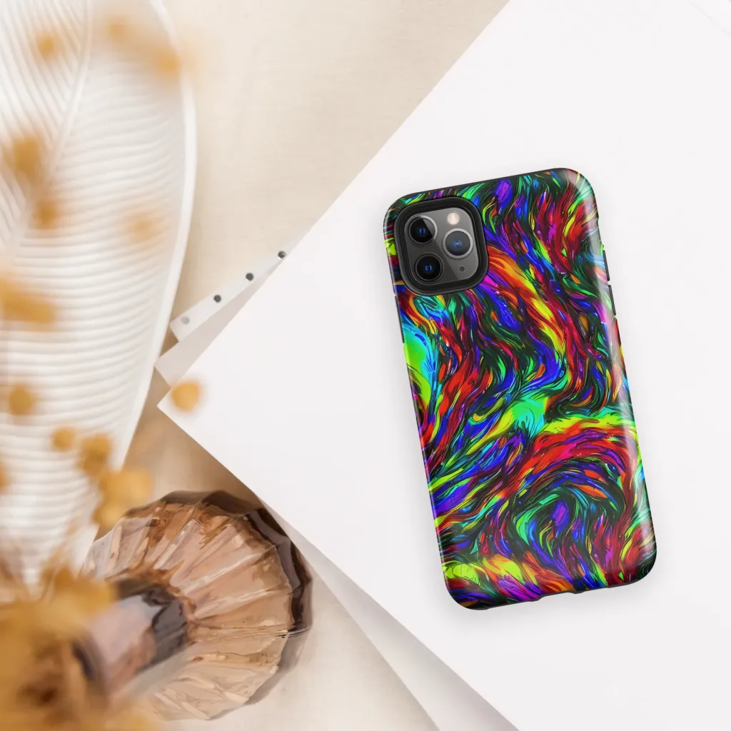 Calraet Swirl on Tough Case for iPhone® — Front