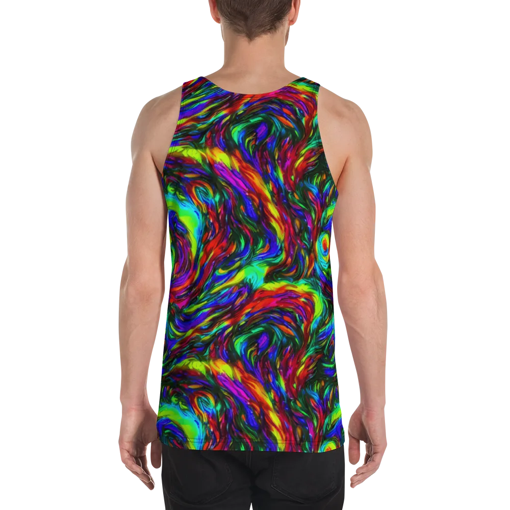 Calraet Swirl on Men's Tank Top — Back