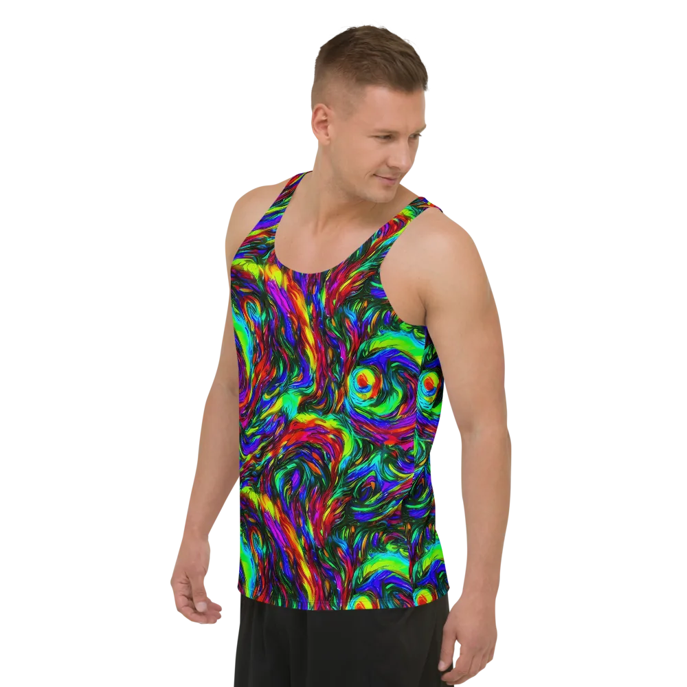 Calraet Swirl on Men's Tank Top — Left Front