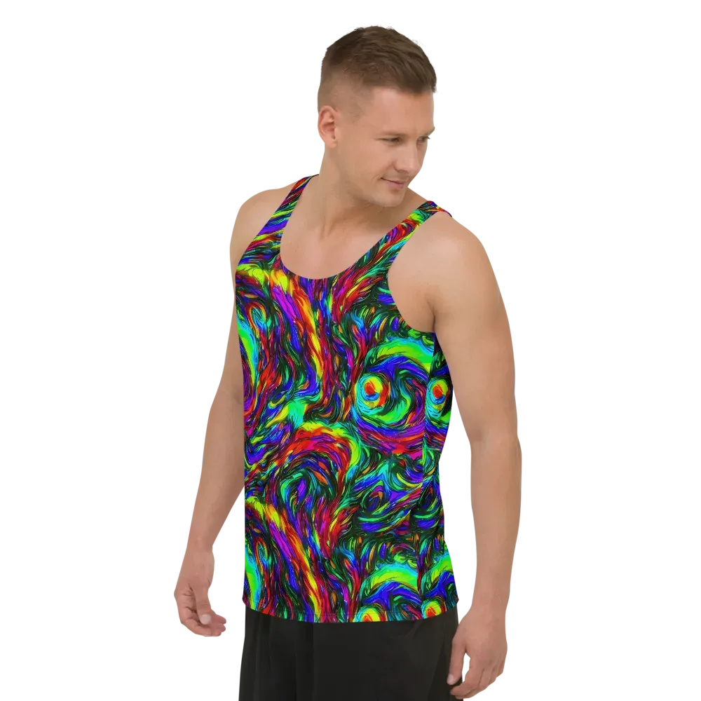 Calraet Swirl on Men's Tank Top — Left Front