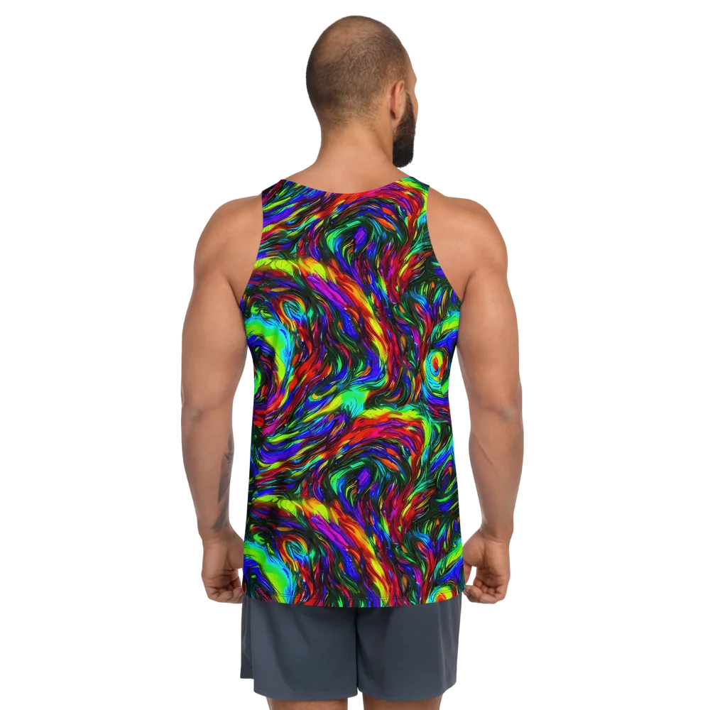 Calraet Swirl on Men's Tank Top — Back