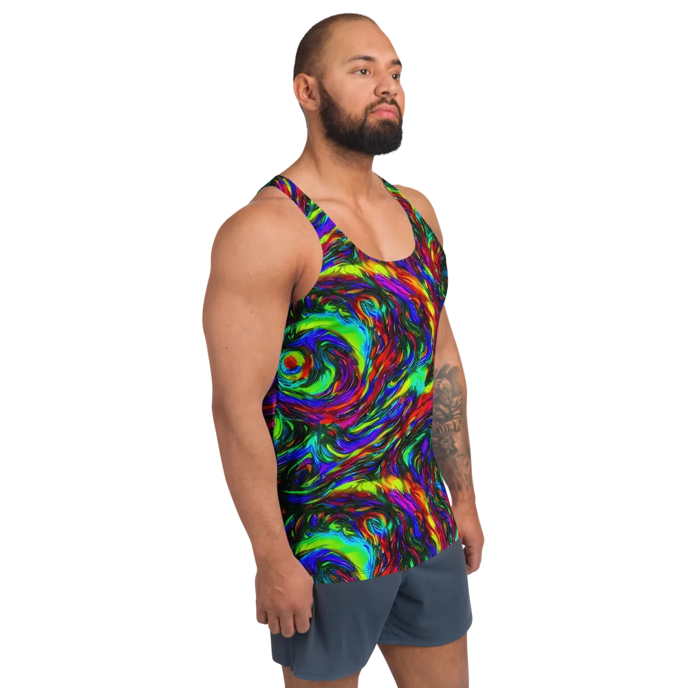 Calraet Swirl on Men's Tank Top — Right Front
