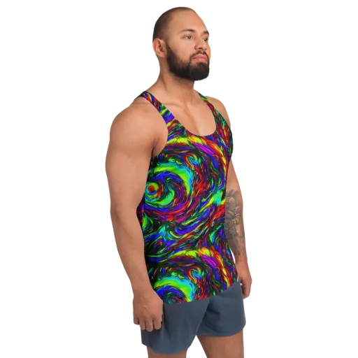 Calraet Swirl on a Men's Tank Top