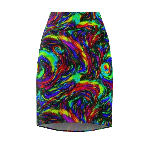 Calraet Swirl on a Pencil Skirt
