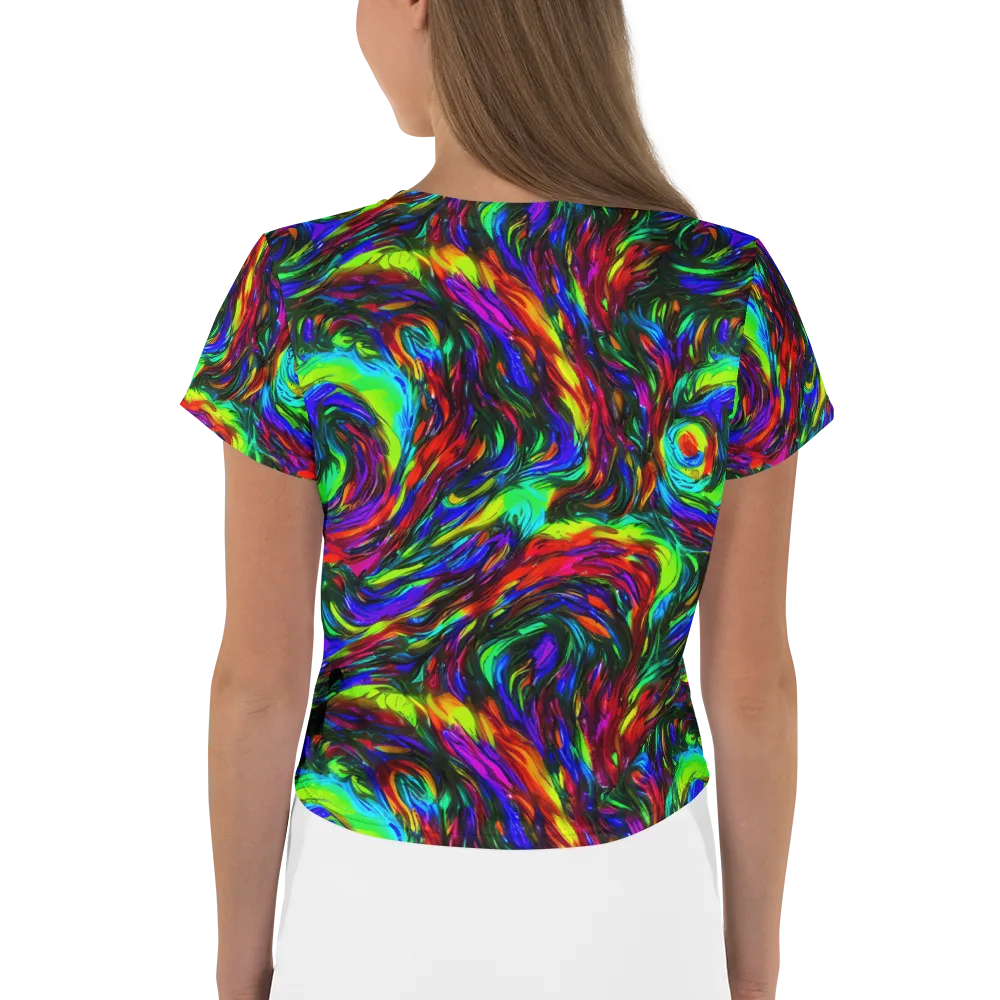 Calraet Swirl on Crop Tee — Back