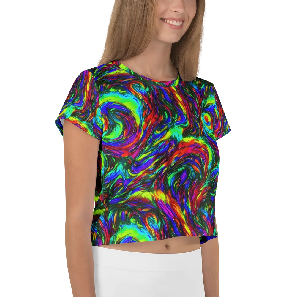 Calraet Swirl on Crop Tee — Right