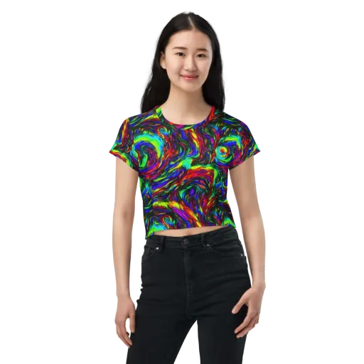 Calraet Swirl on a Crop Tee