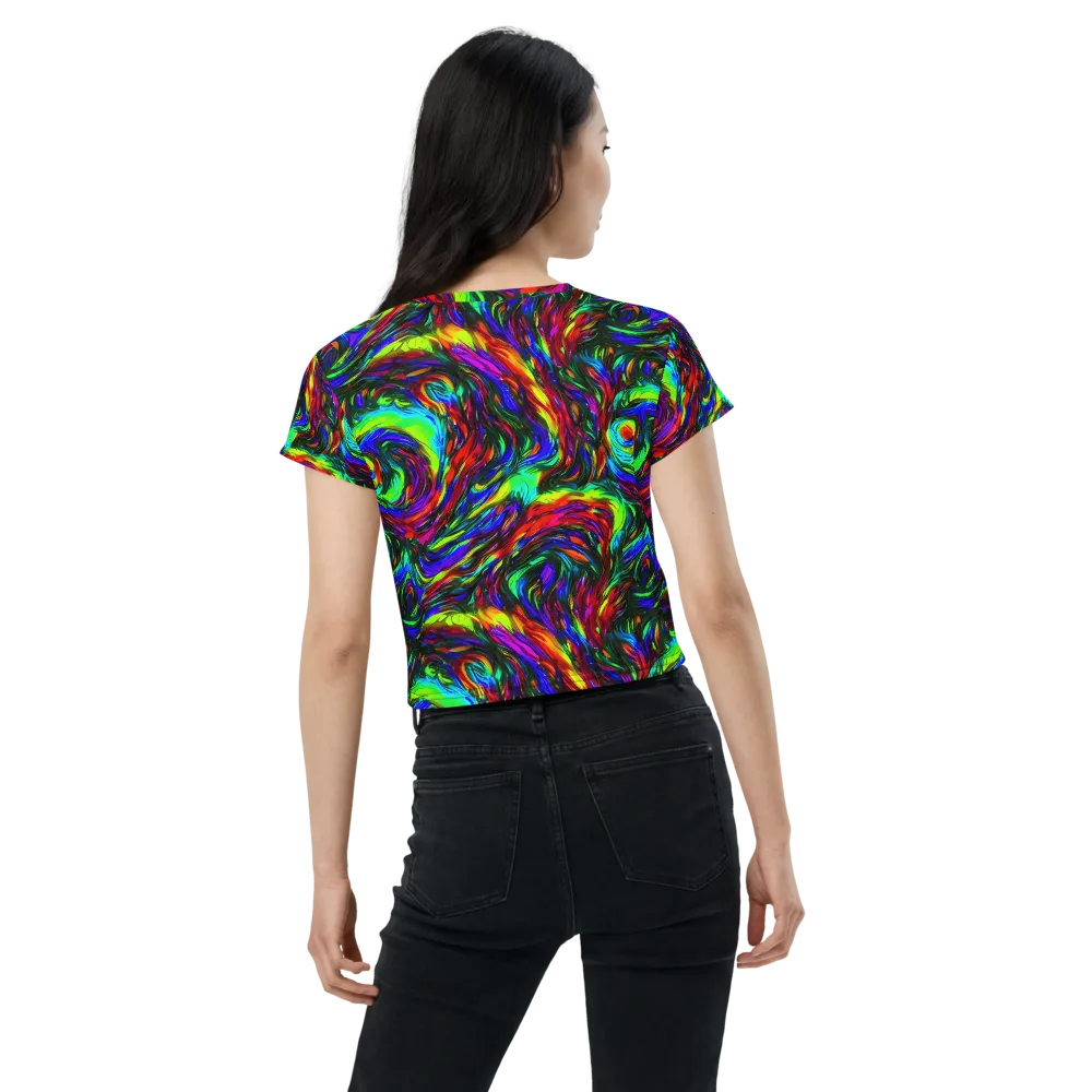 Calraet Swirl on Crop Tee — Back
