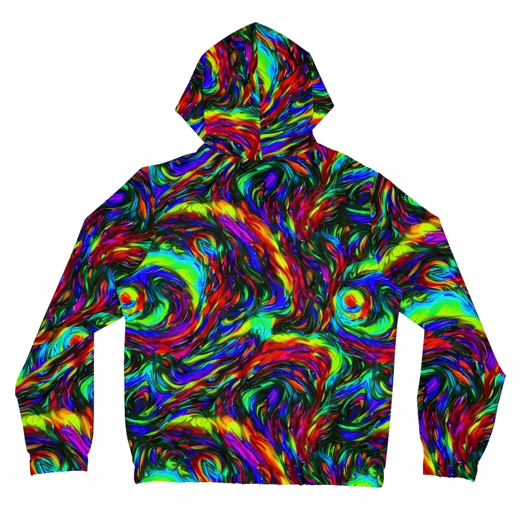 Calraet Swirl on Women's Full-Zip Hoodie — Back