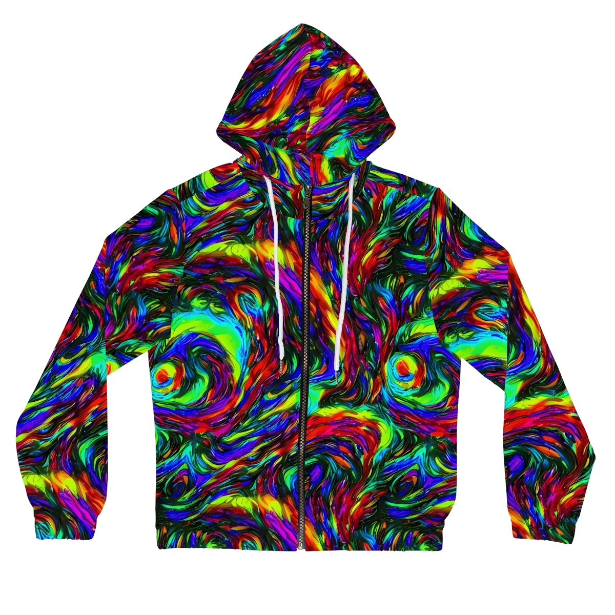 Calraet Swirl on Women's Full-Zip Hoodie — Front