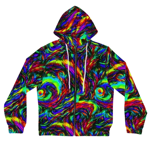 Calraet Swirl on a Women's Full-Zip Hoodie