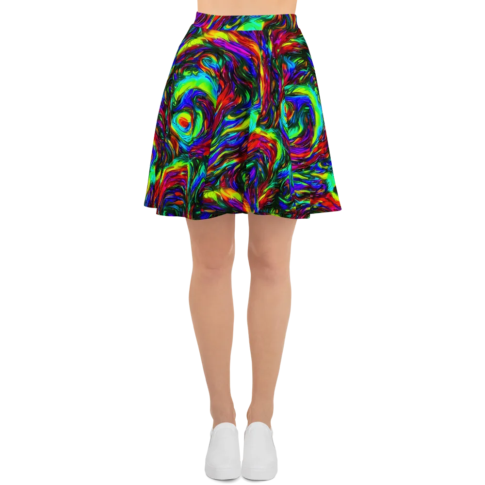 Calraet Swirl on Skater Skirt — Front