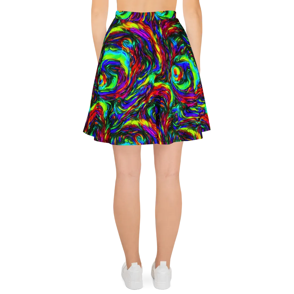 Calraet Swirl on Skater Skirt — Back