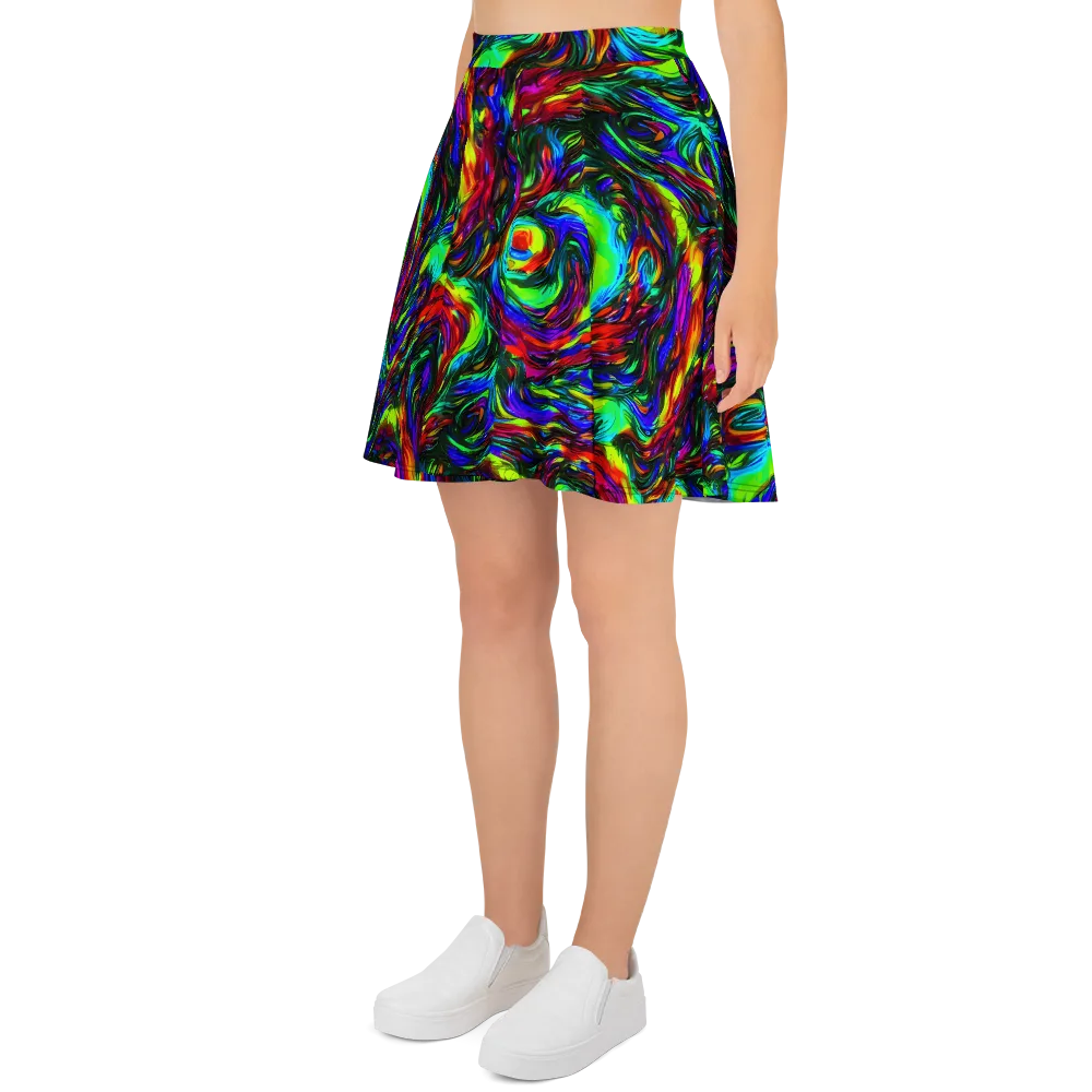 Calraet Swirl on Skater Skirt — Left
