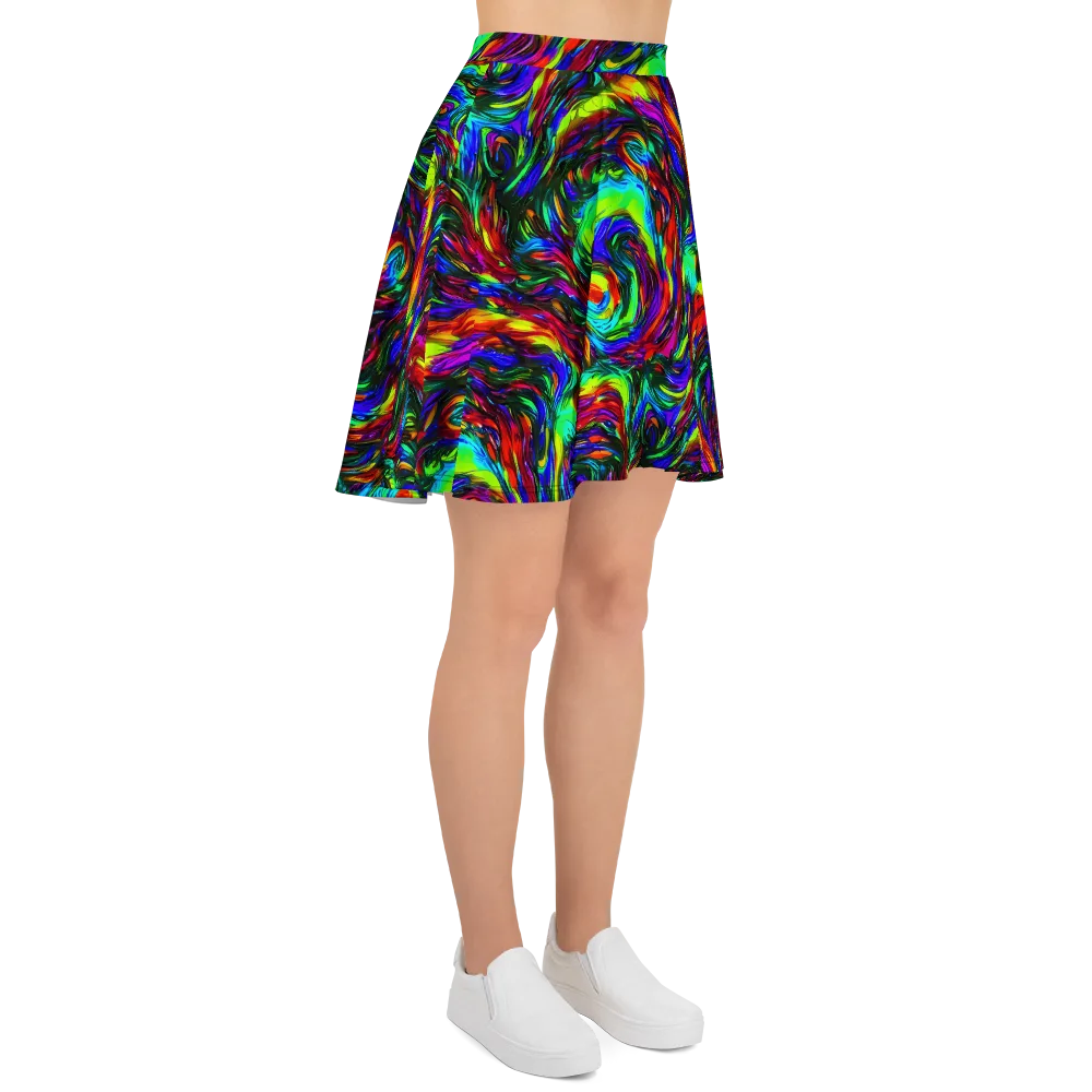 Calraet Swirl on Skater Skirt — Right