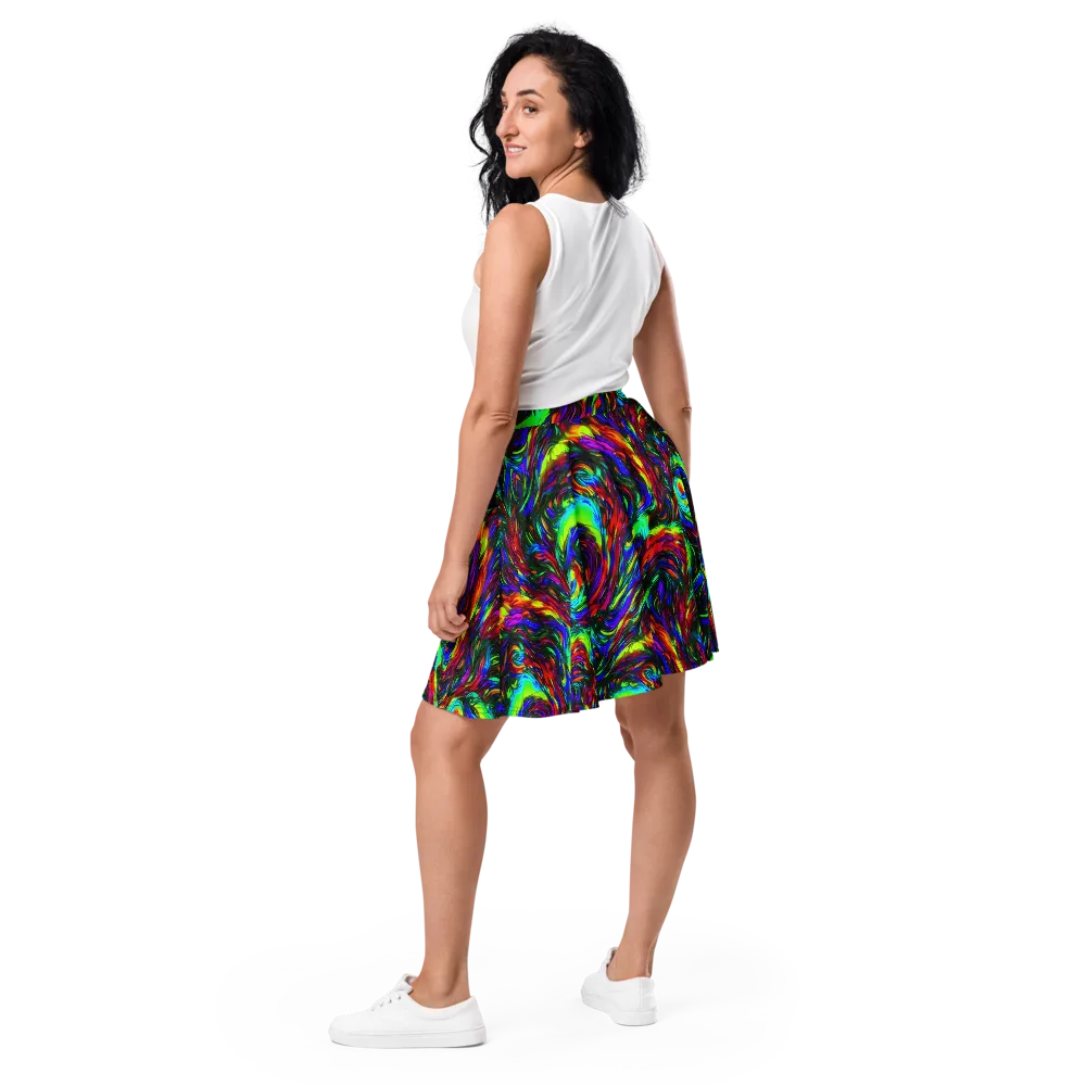 Calraet Swirl on Skater Skirt — Back