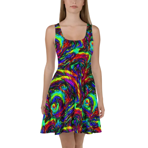 Calraet Swirl on a Skater Dress
