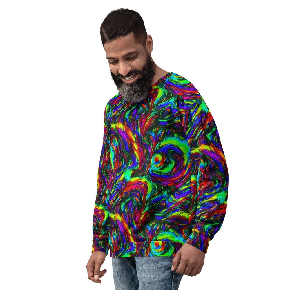 Calraet Swirl on Sweatshirt — Left Front