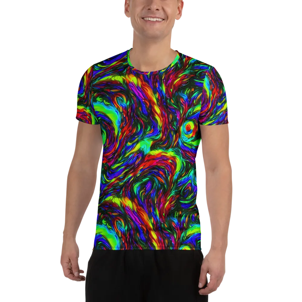 Calraet Swirl on Men's Athletic T-Shirt — Front