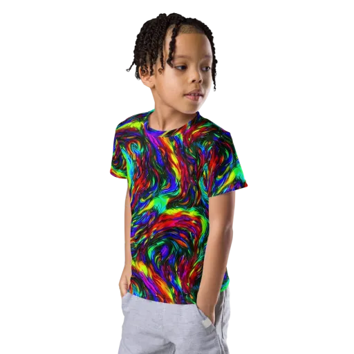 Calraet Swirl on a Kids Crew Neck T-Shirt