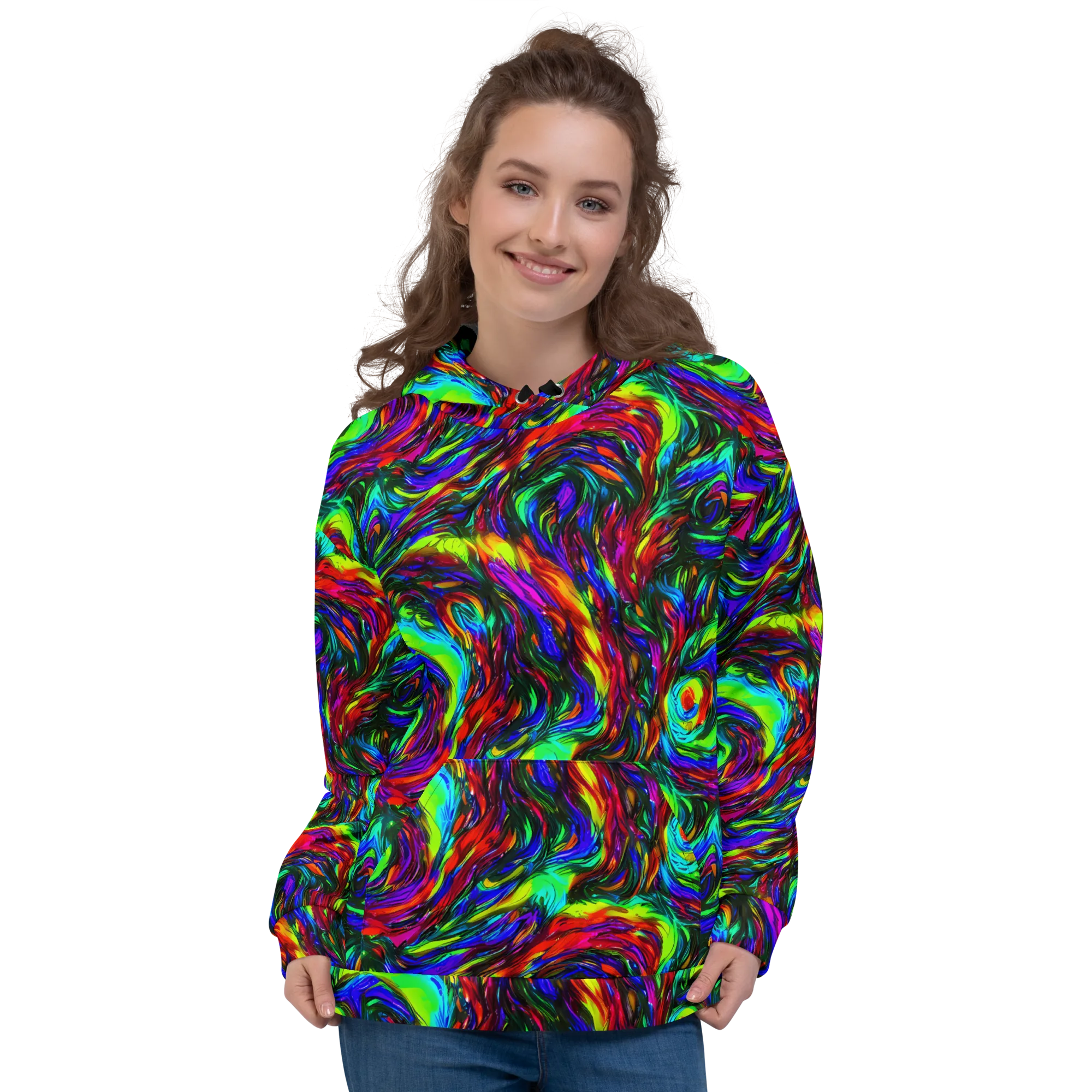Calraet Swirl on Hoodie — Front