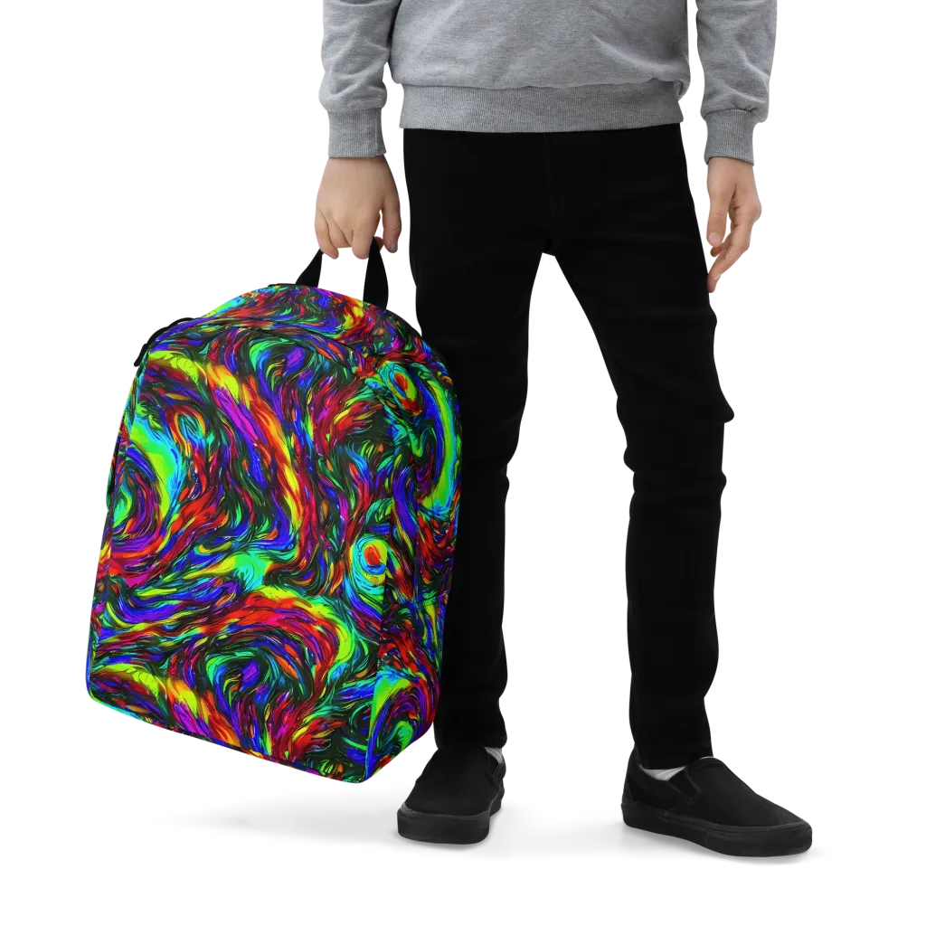 Calraet Swirl on Minimalist Backpack — Zoomed-in