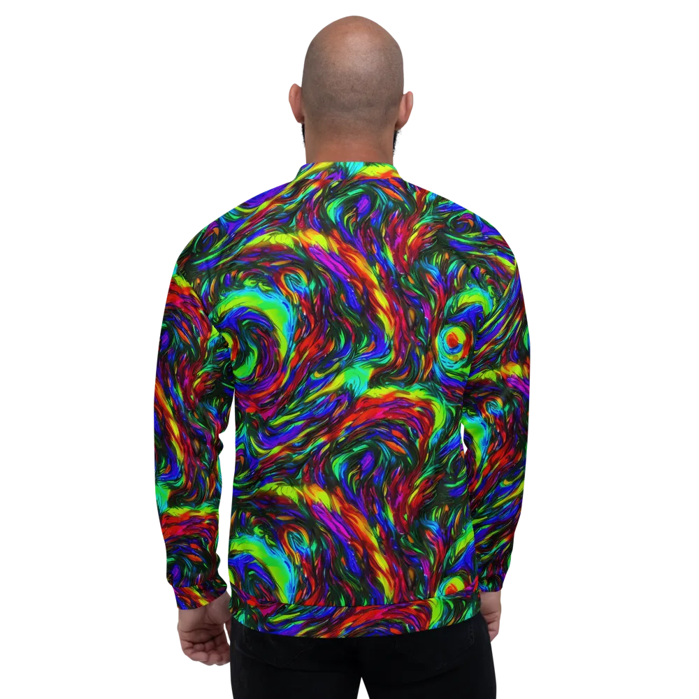 Calraet Swirl on Bomber Jacket — Back