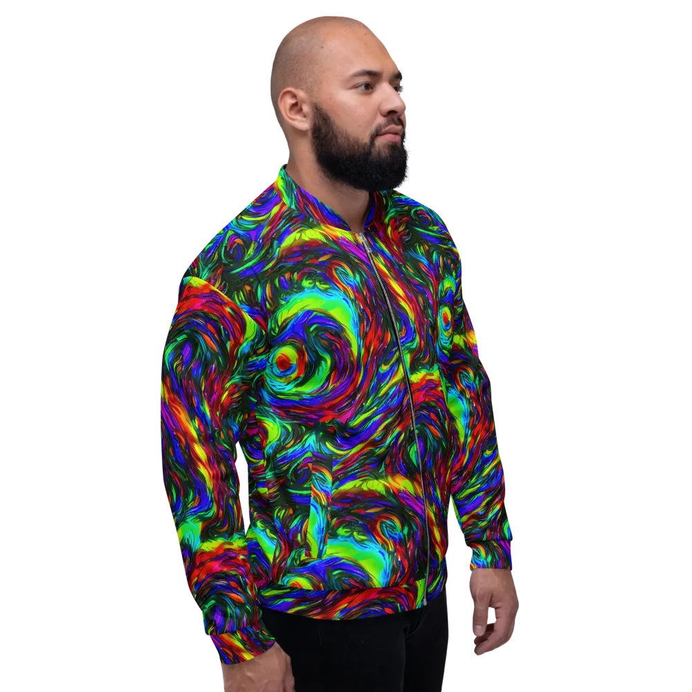 Calraet Swirl on Bomber Jacket — Right