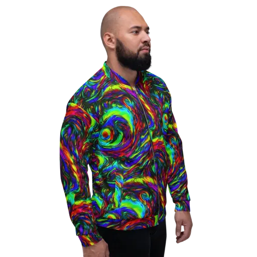 Calraet Swirl on a Bomber Jacket