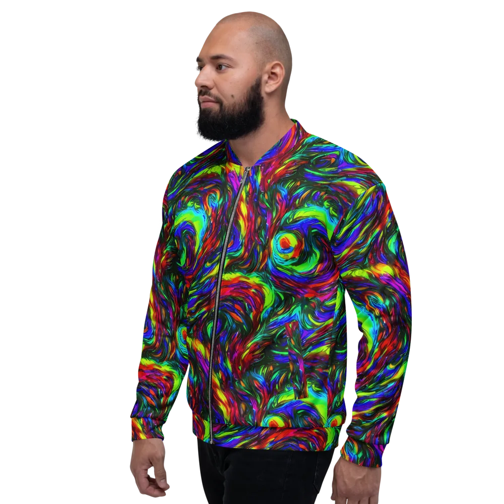 Calraet Swirl on Bomber Jacket — Left