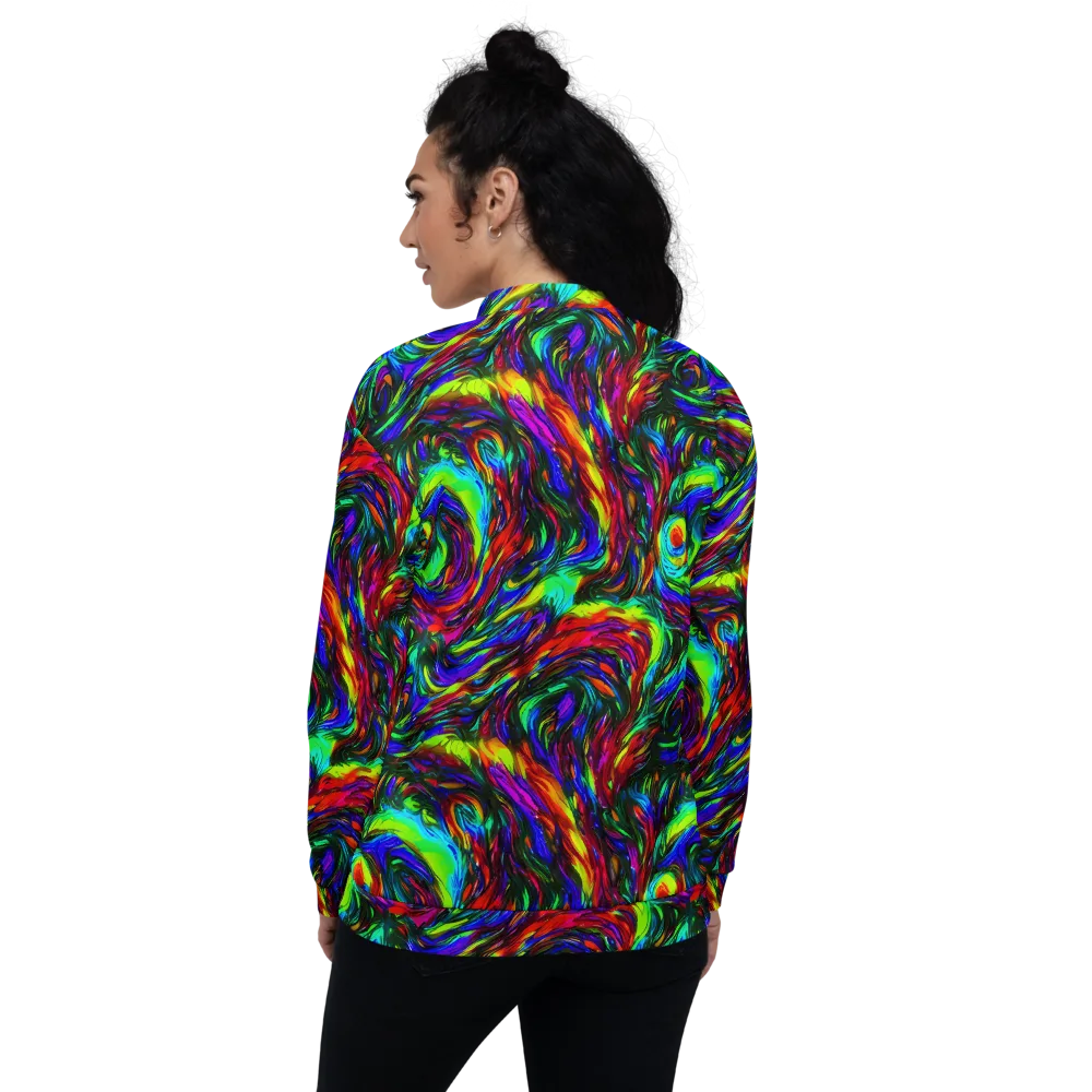 Calraet Swirl on Bomber Jacket — Back