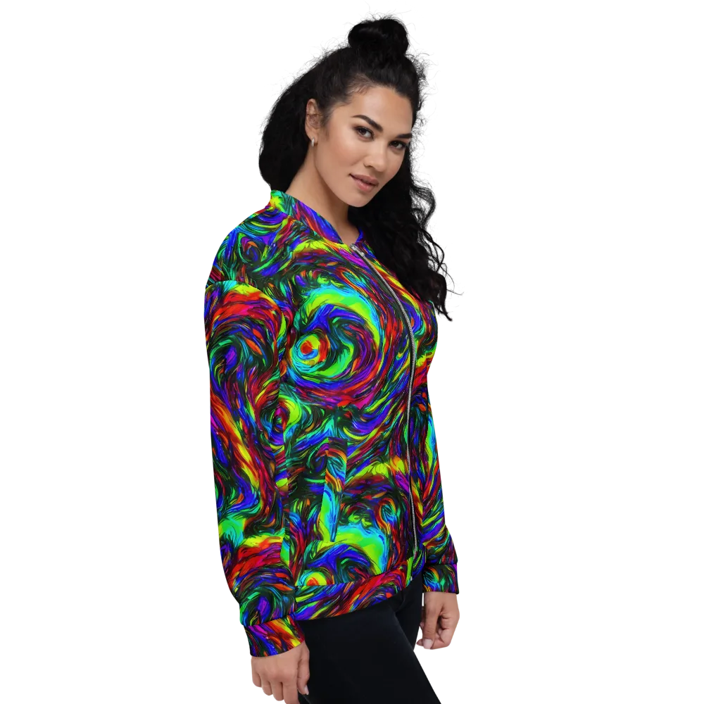 Calraet Swirl on Bomber Jacket — Right