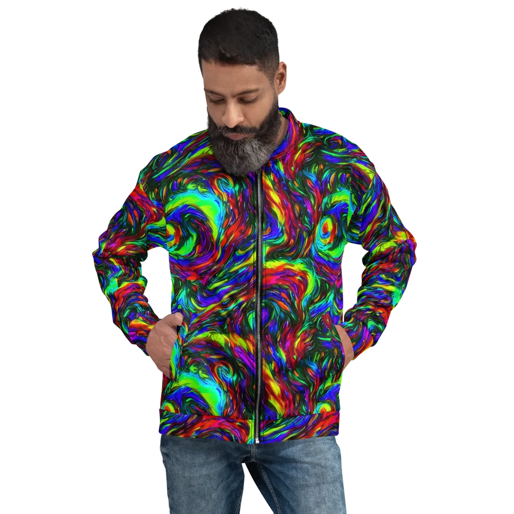 Calraet Swirl on Bomber Jacket — Front