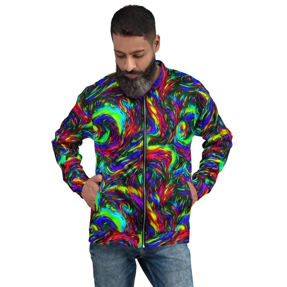 Calraet Swirl on Bomber Jacket — Front