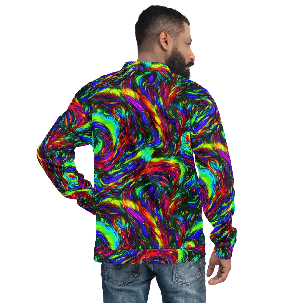 Calraet Swirl on Bomber Jacket — Back