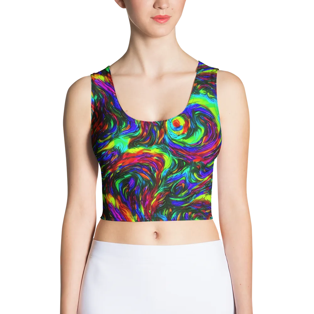 Calraet Swirl on Crop Top — Front
