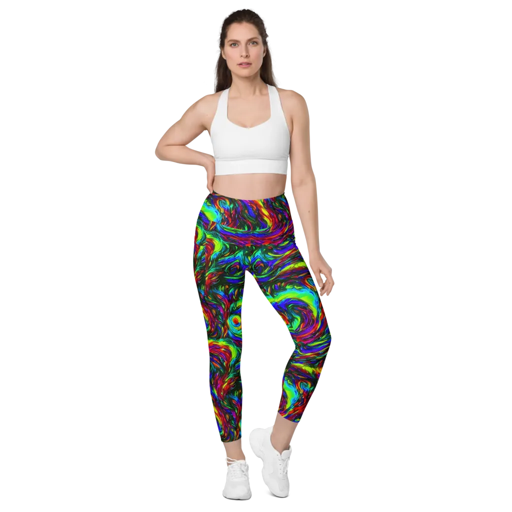 Calraet Swirl on Leggings with Pockets — Front