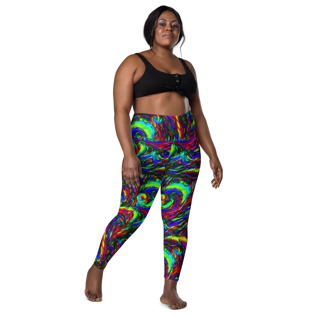 Calraet Swirl on Leggings with Pockets — Front