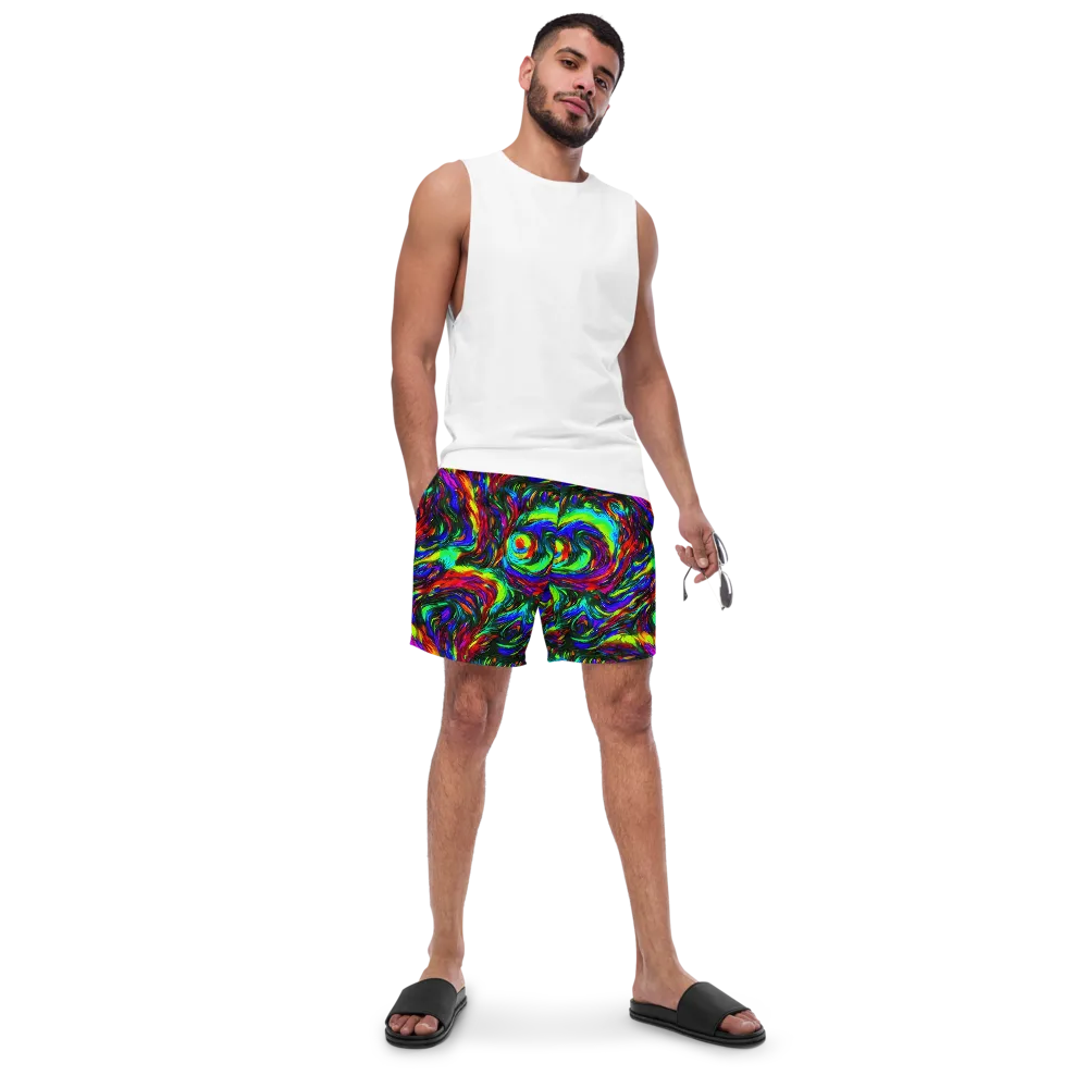 Calraet Swirl on Swim Trunks — Front