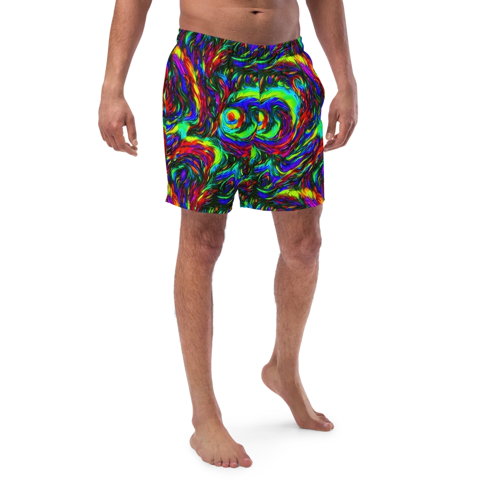 Calraet Swirl on Swim Trunks — Front