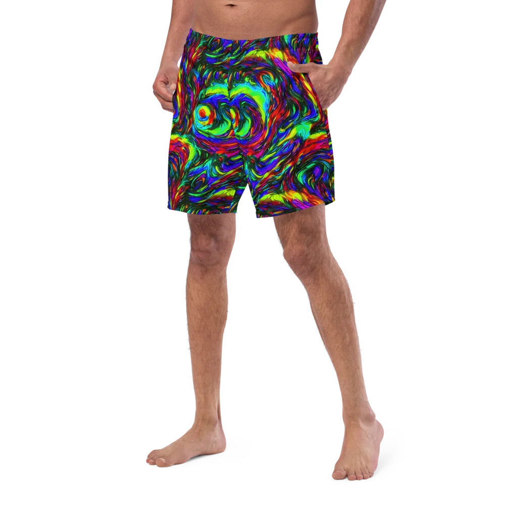 Calraet Swirl on Swim Trunks — Left Front